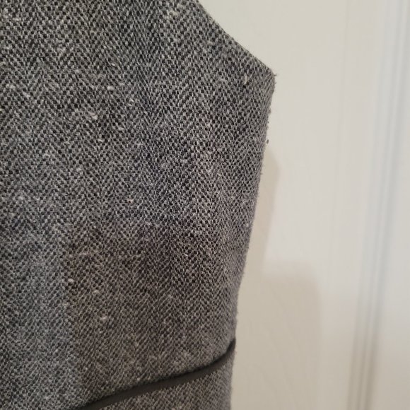 Halogen Grey Herringbone Wool Blend Sheath Dress size 4 - Picture 6 of 6